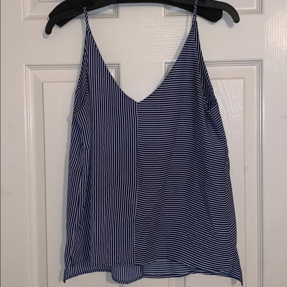 Striped Nordstrom v neck tank